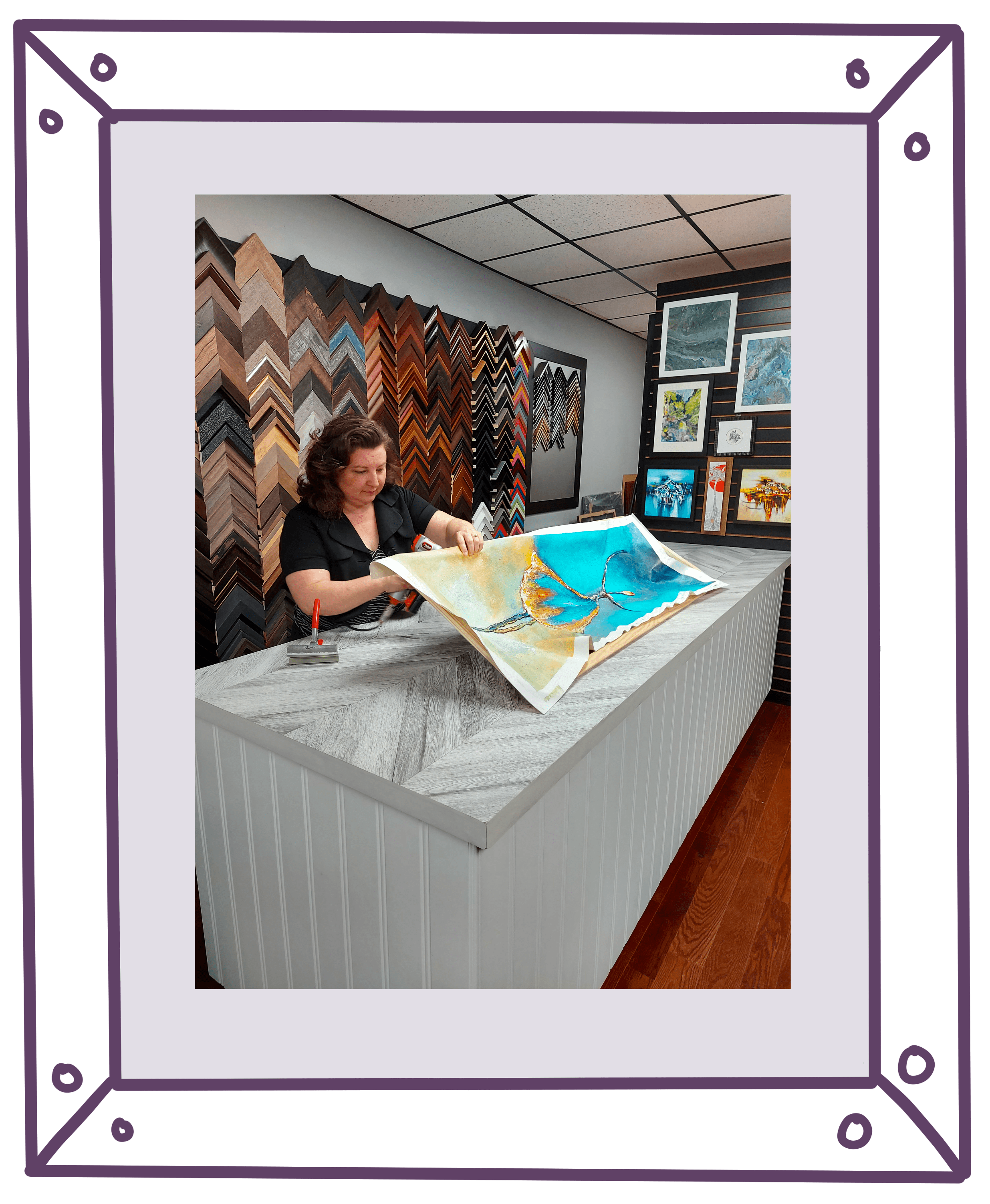Jocelyn at work 